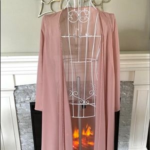 Lovely, Beaded Edge, Blush Pink, Soft Cardigan